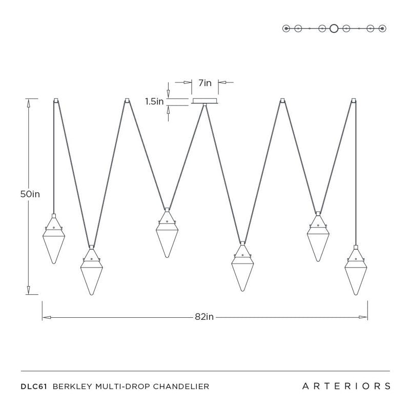 Berkley Multi-Drop Chandelier