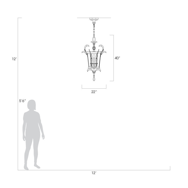 Beveled Arcs 3 - Light Pendant