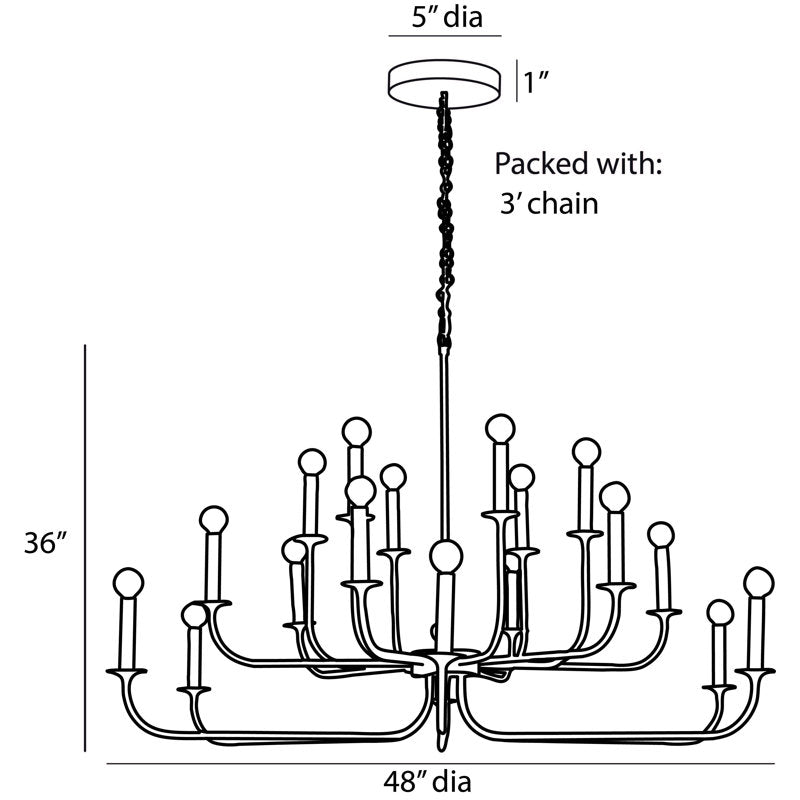 Breck 18 - Light Chandelier