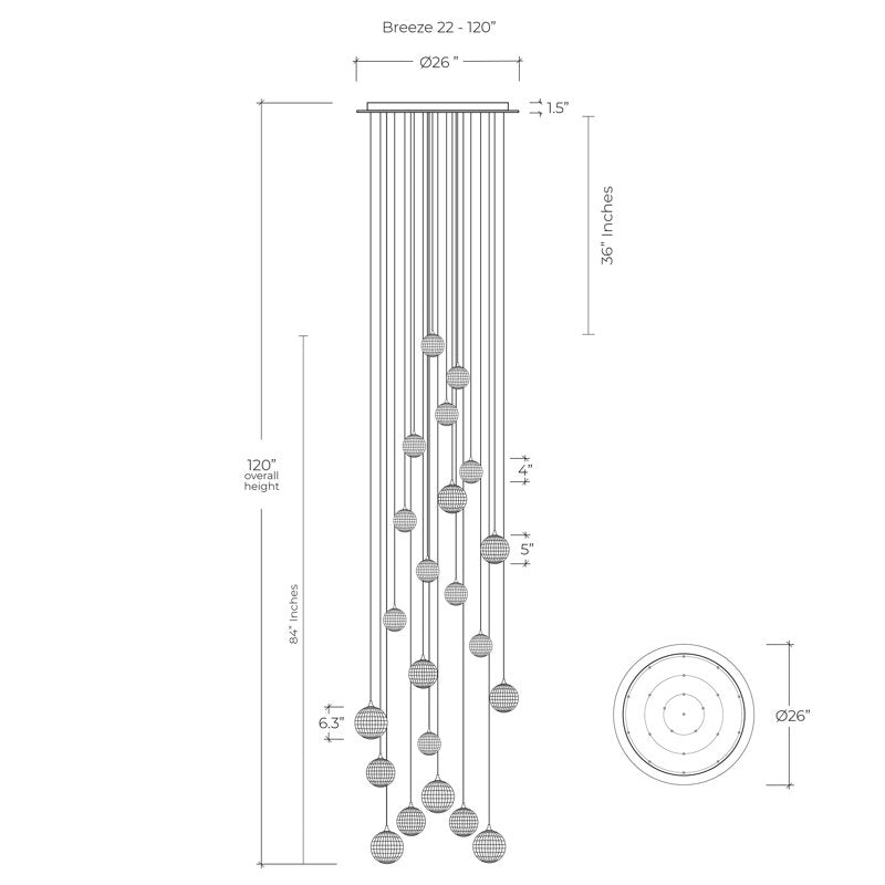 Breeze 22 - Light Pendant