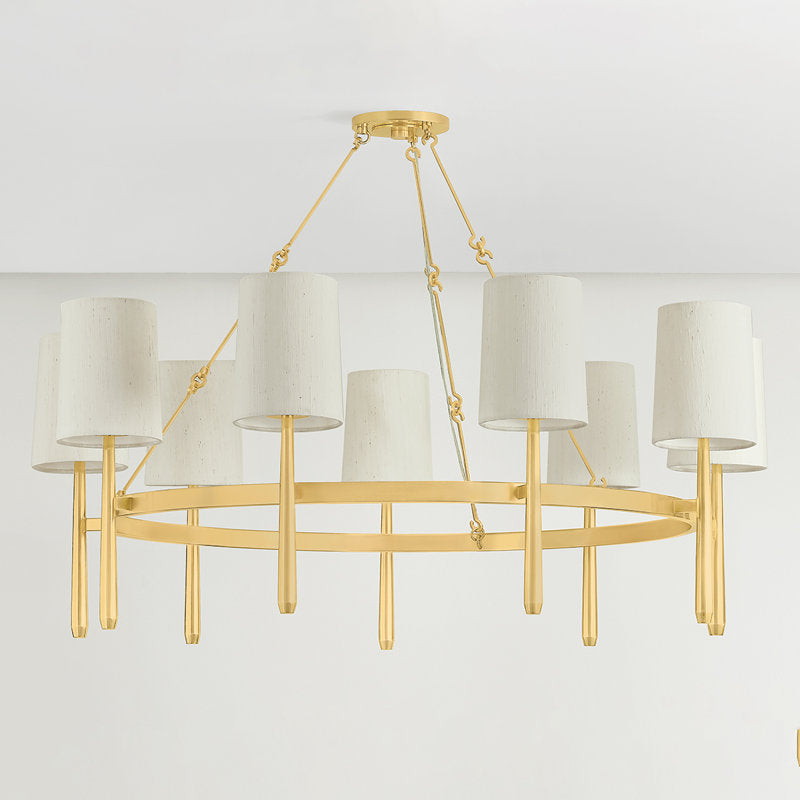 Bridgeton Chandelier in Aged Brass
