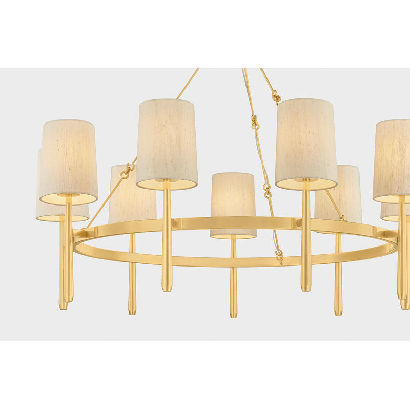 Bridgeton Chandelier in Aged Brass
