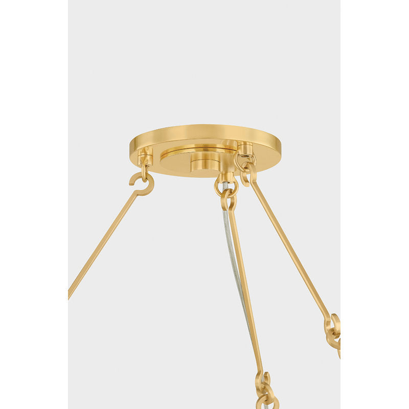 Bridgeton Chandelier in Aged Brass