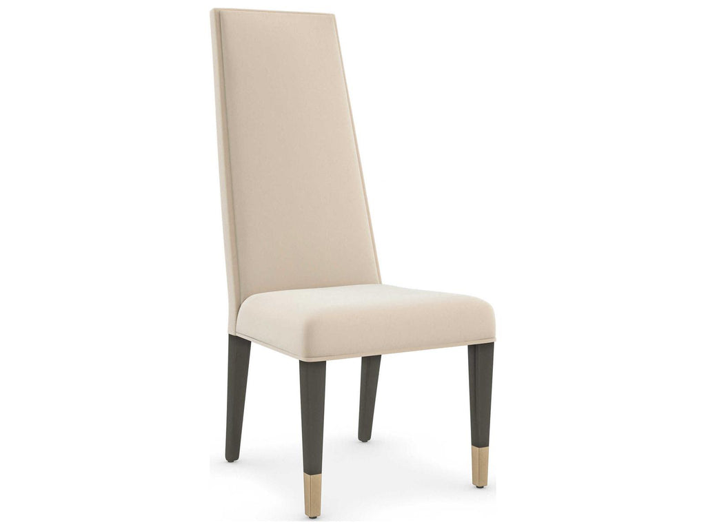 Signature Metropolitan The Master Birch Wood Beige Upholstered Side Dining Chair