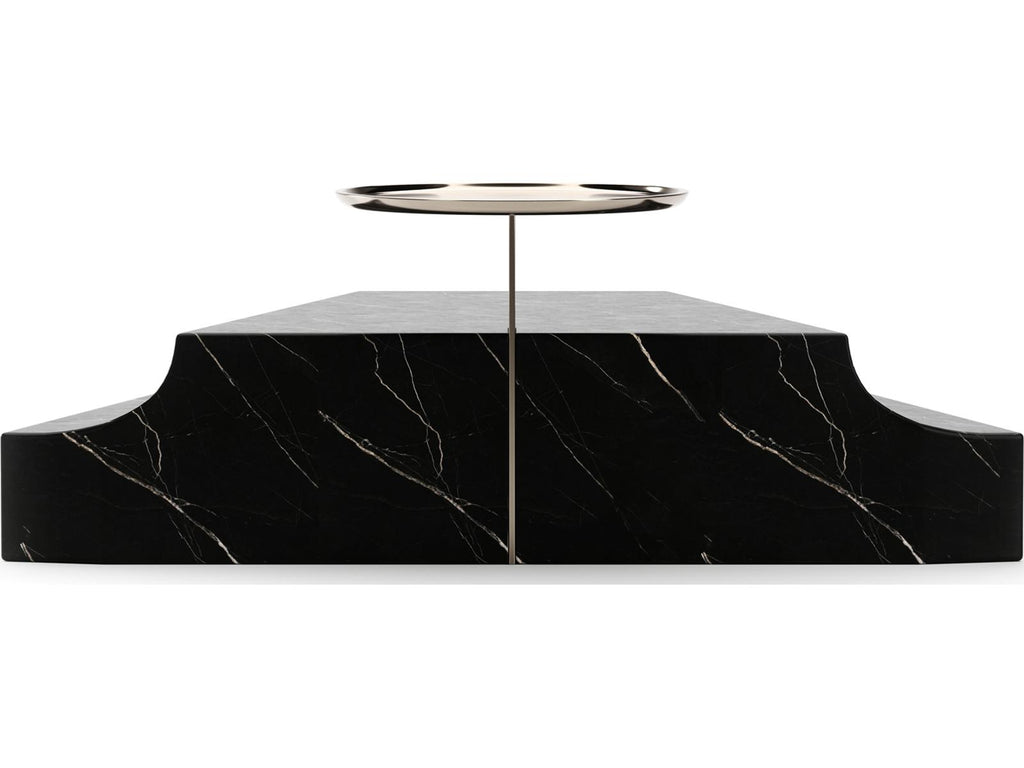 Overlap Round Stone End Table