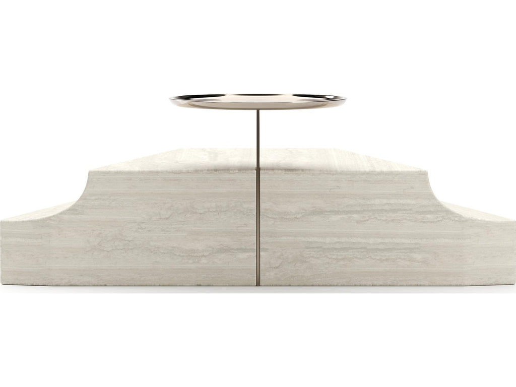 Overlap Round Stone End Table