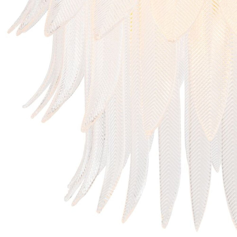 CDJ Chandelier Erika antique brass finish clear glass