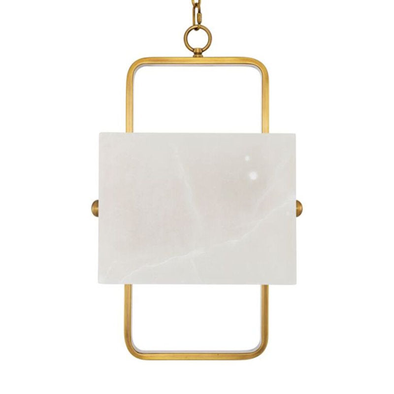 CDJ Chandelier Melbourne antique brass finish alabaster