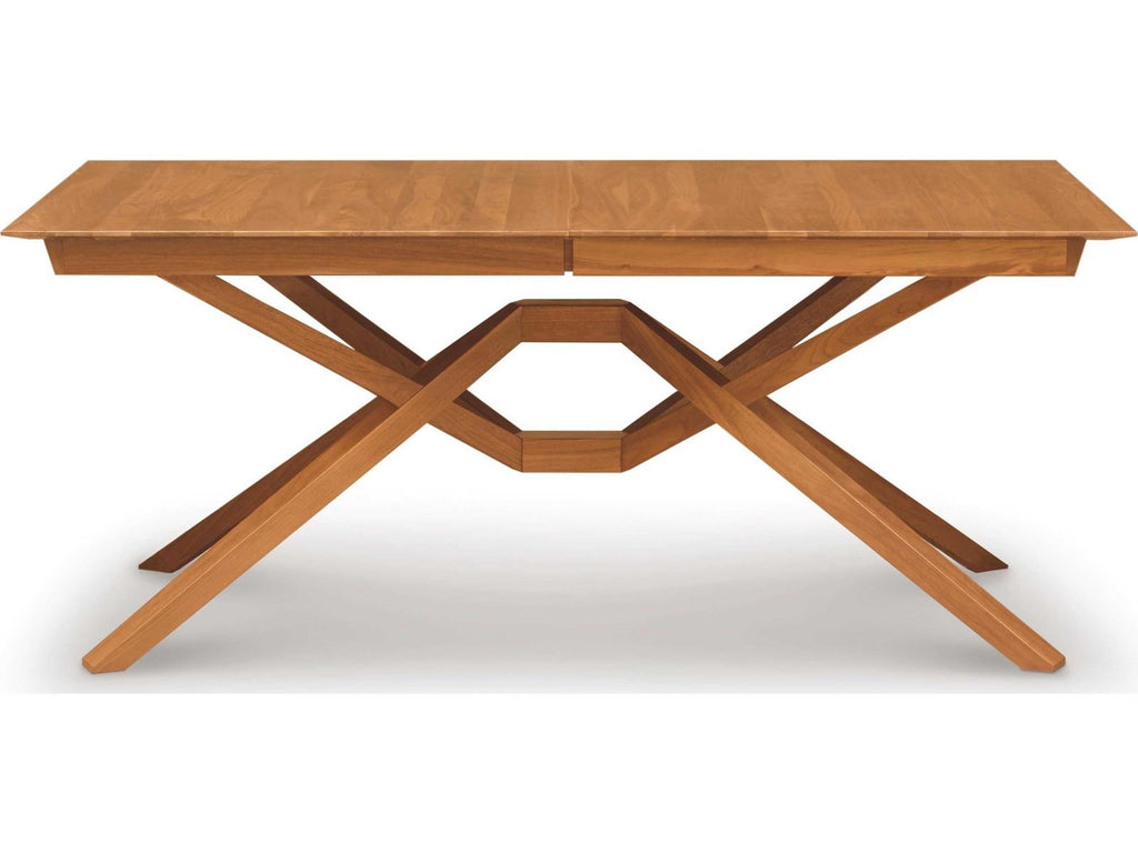 Exeter Rectangle Extension Dining Table in Natural Walnut with 2 Butterfly Leaves
