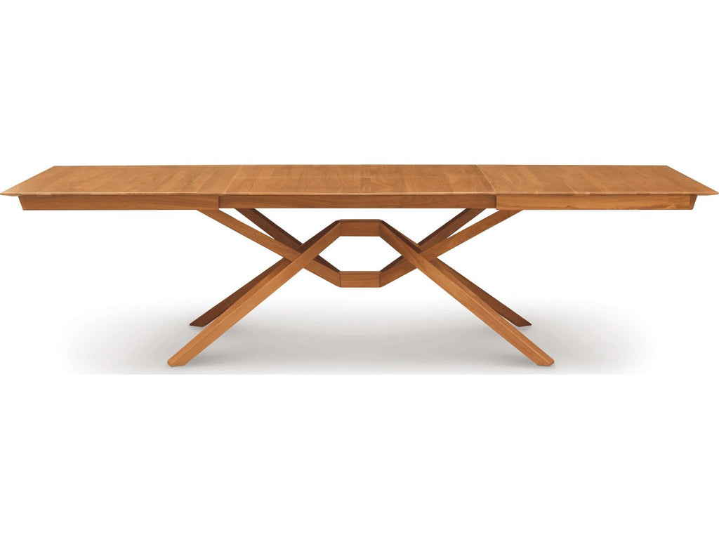 Exeter Rectangle Extension Dining Table in Natural Walnut with 2 Butterfly Leaves