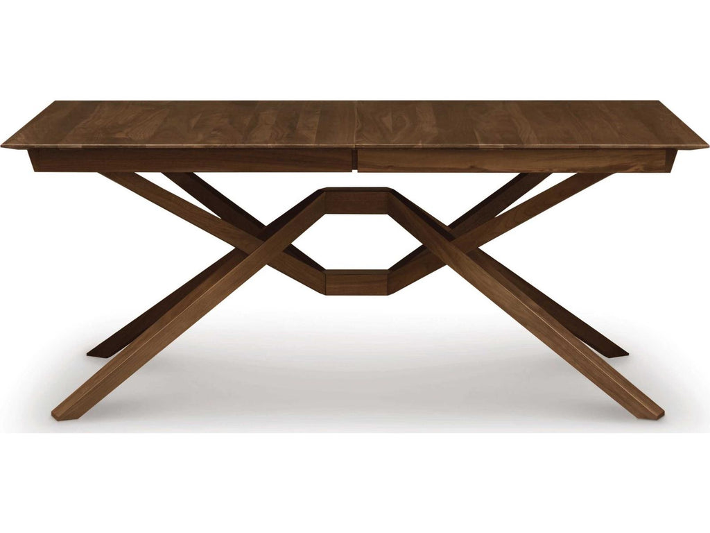 Exeter Rectangle 72-96 Inch Extendable Dining Table in Natural Walnut