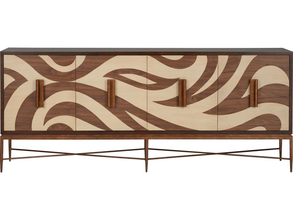 Jamie Merida 84" Natural Brown Bronze Sideboard