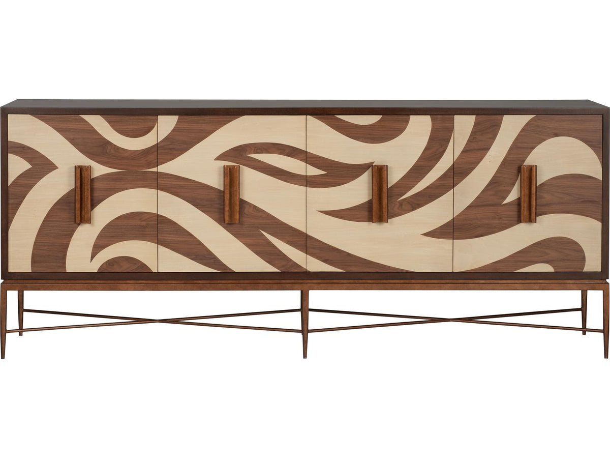 Jamie Merida 84" Natural Brown Bronze Sideboard