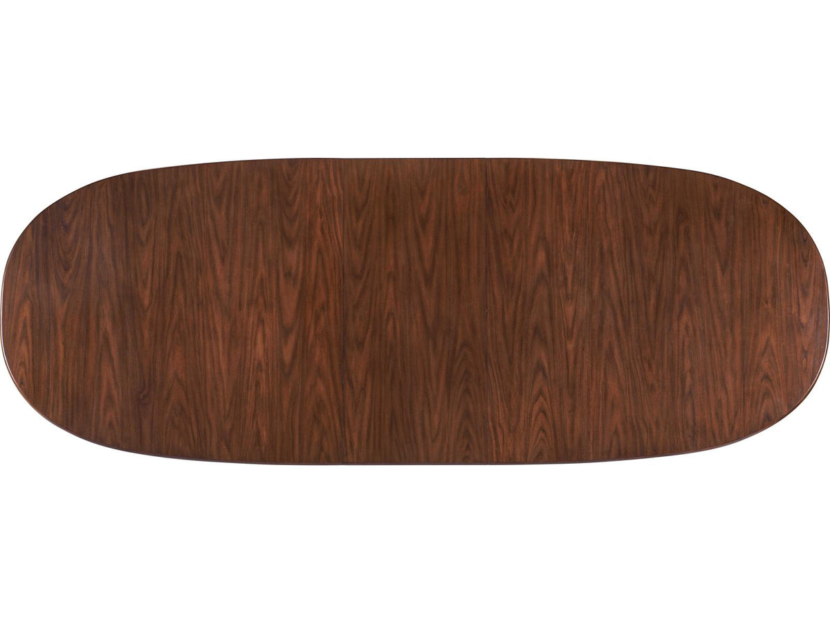 Quentin Oval Dining Table in Walnut with Extension Leaf