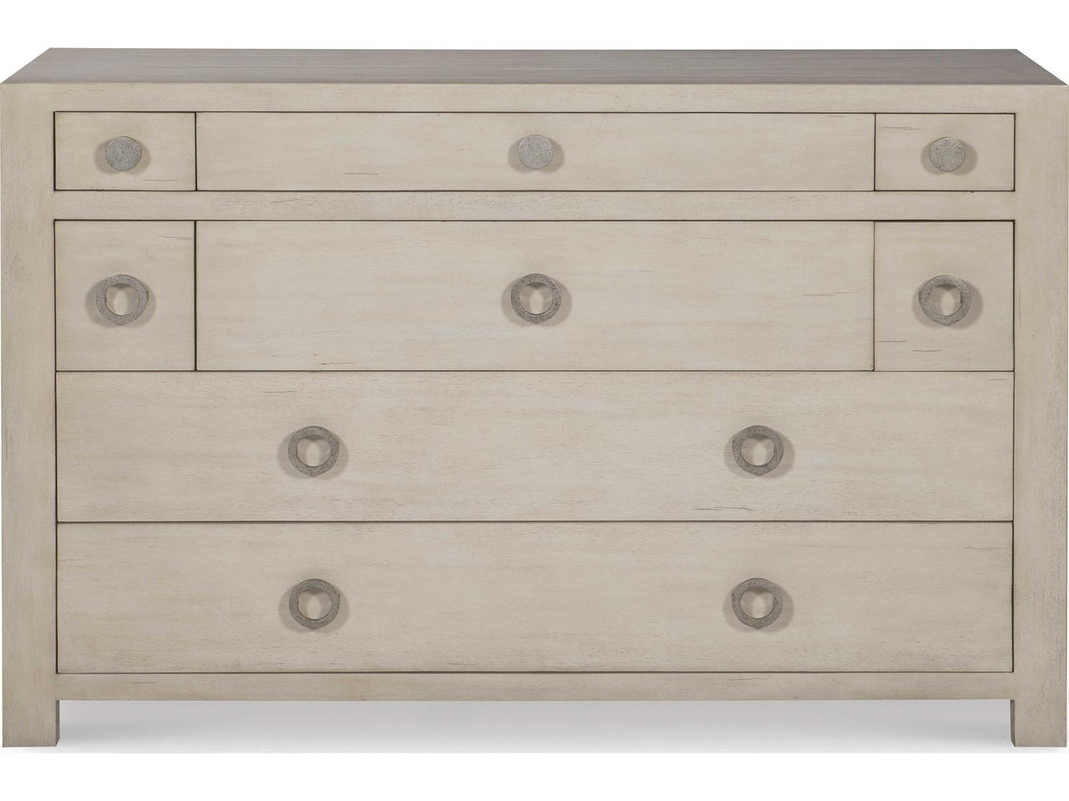 Chatham 8-Drawer Chest Peninsula in Mahogany with Pewter Hardware
