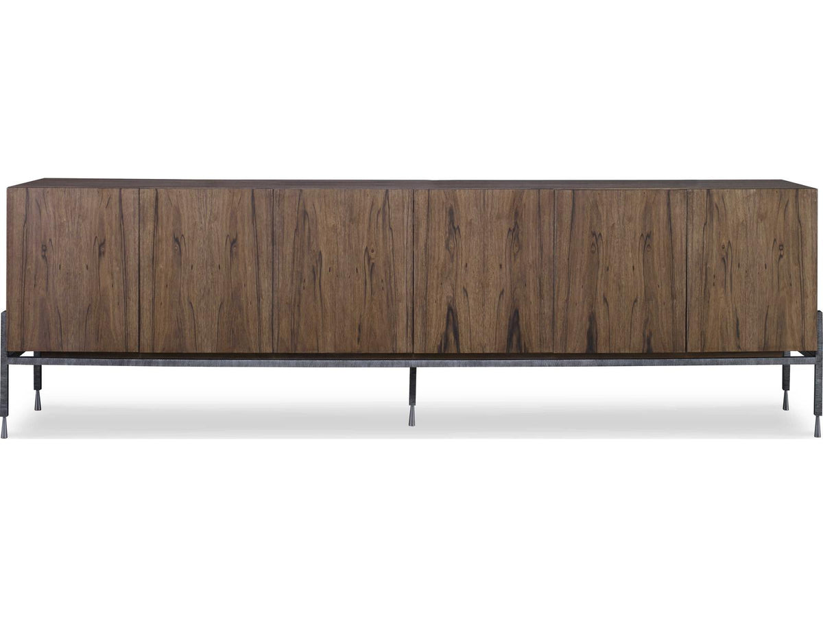 Grand Tour Gaston 110 Inch Paldao Veneer Credenza with Iron Base