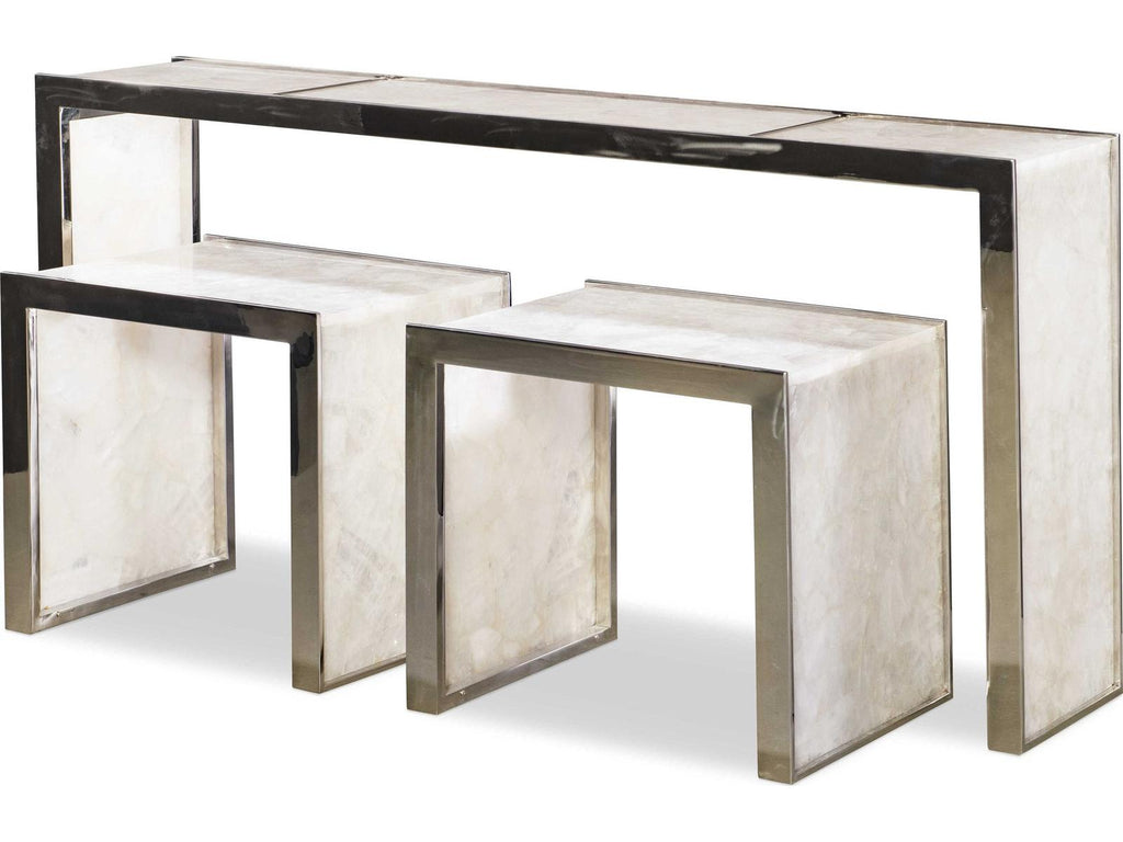 Samantha Rectangular Stone Console Table
