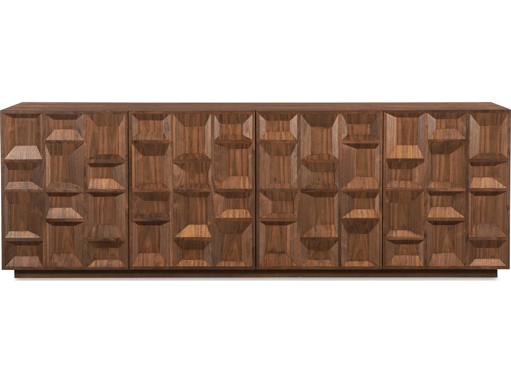 Glendale 94-Inch Walnut Four Door Sideboard