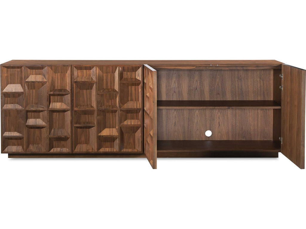 Glendale 94-Inch Walnut Four Door Sideboard