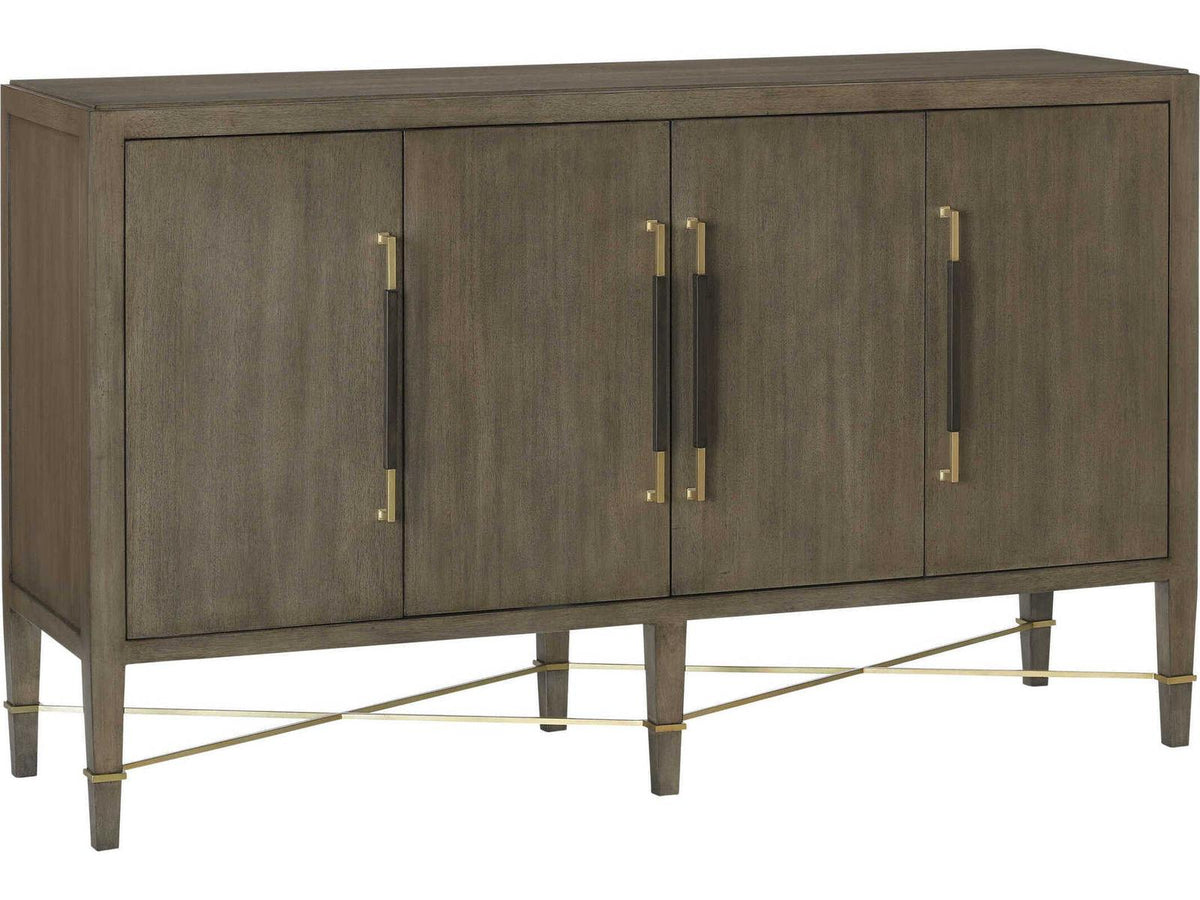Currey and Company Verona Chanterelle Sideboard in Mahogany and Champagne