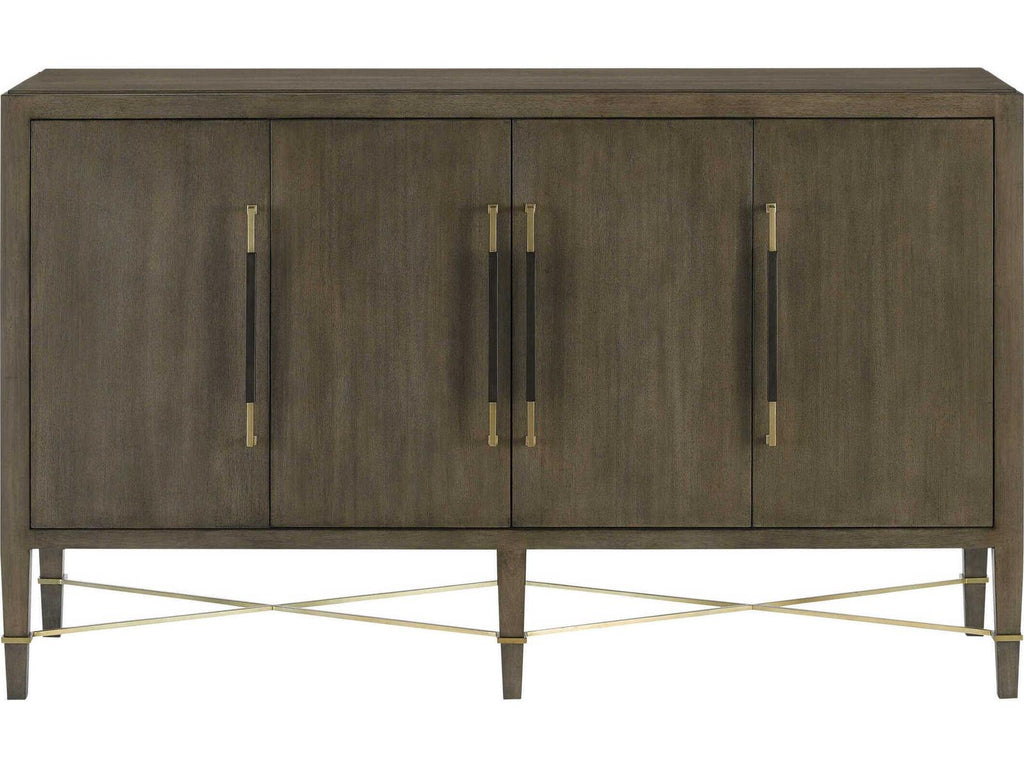 Currey and Company Verona Chanterelle Sideboard in Mahogany and Champagne
