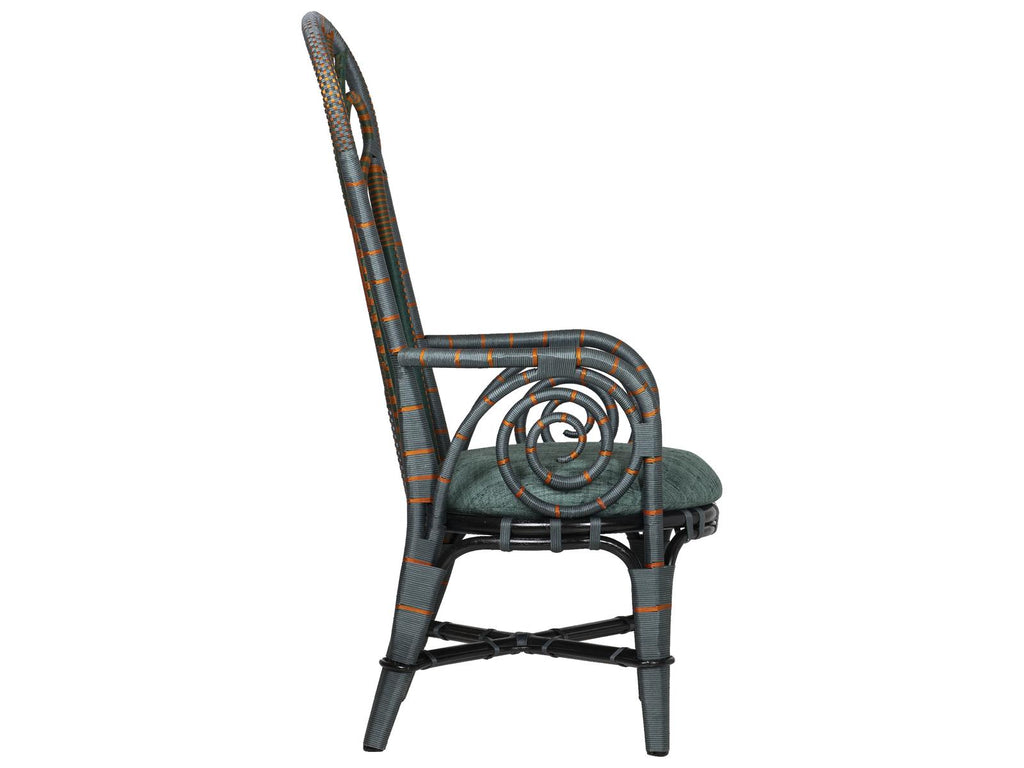 Benin Green Accent Chair