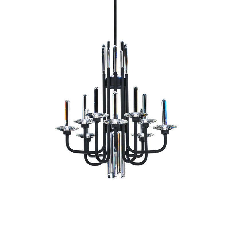 Calliope 12 Light Crystal LED Chandelier