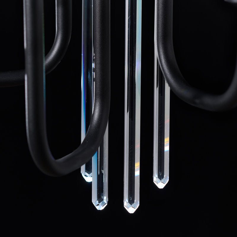 Calliope 3 Light Crystal LED Wall Sconce