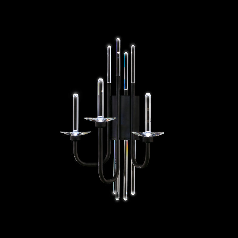 Calliope 3 Light Crystal LED Wall Sconce