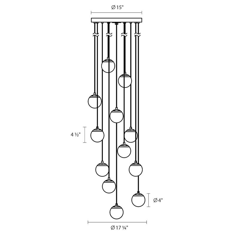 Champagne Bubbles Pendant