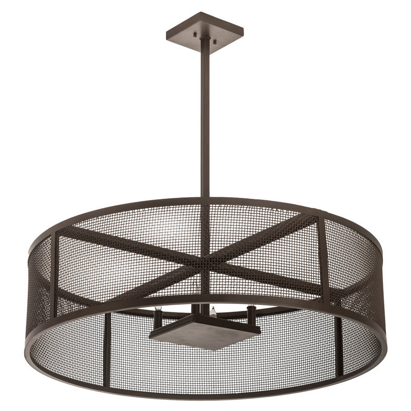 Cilindro Rame 4 - Light Pendant