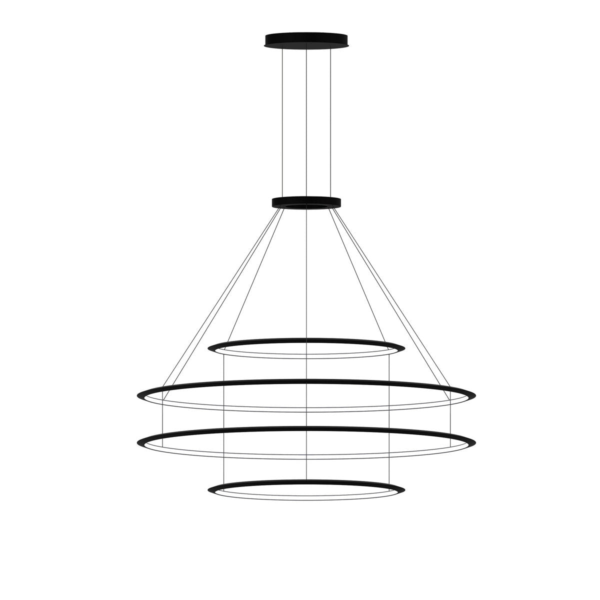 Circular 4 - Light LED Chandelier