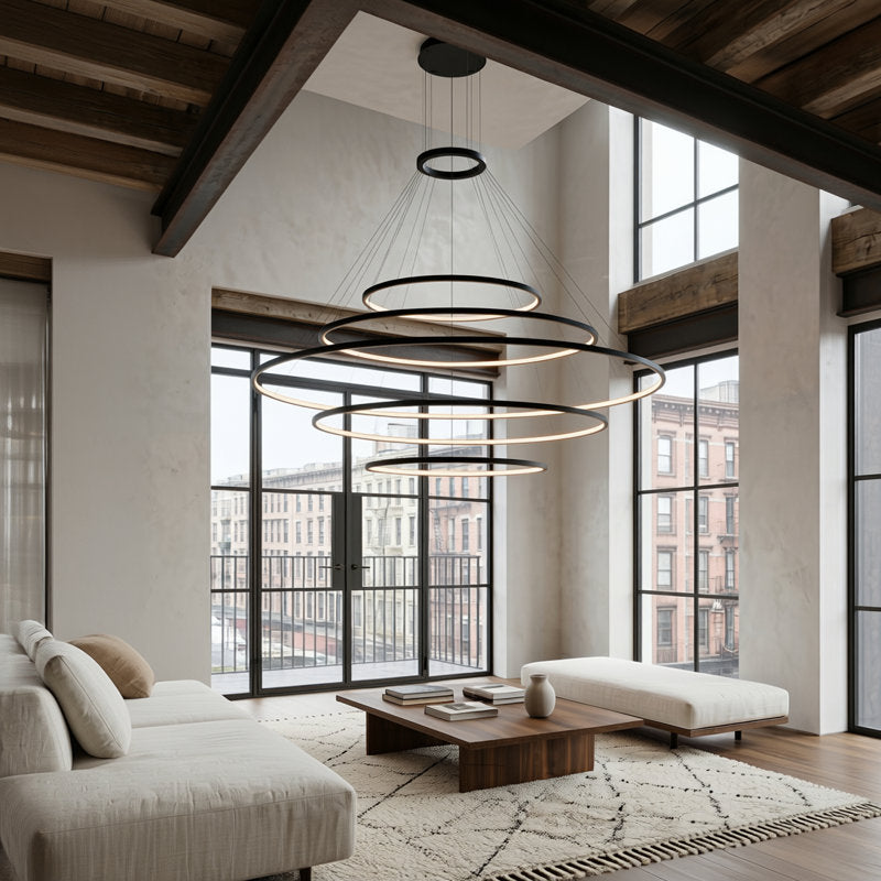 Circular 5 - Light LED Chandelier