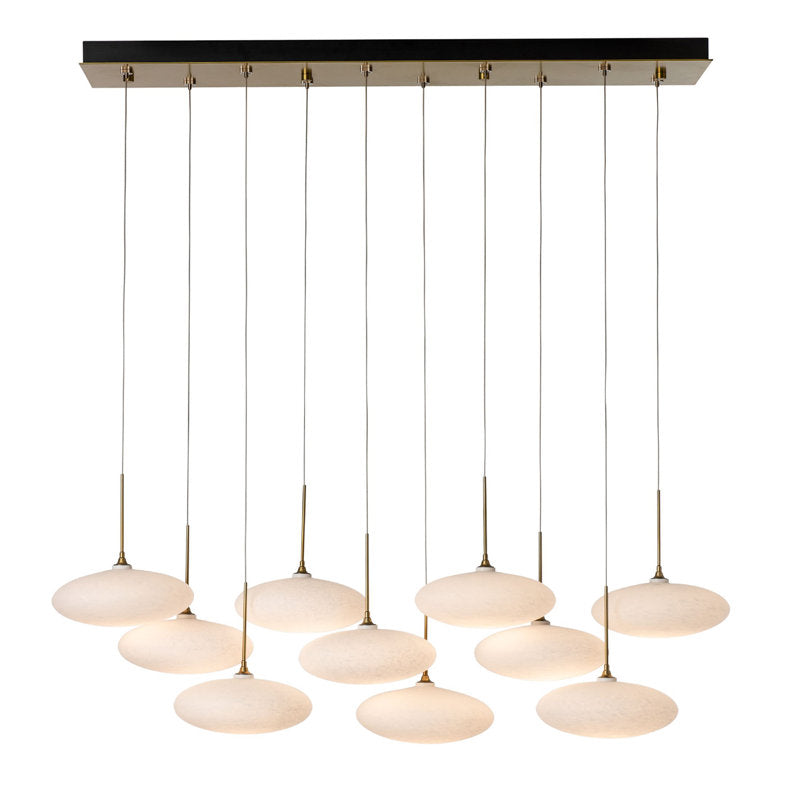 Clouds 10-Light Pendant - Black - Standard Overall Height