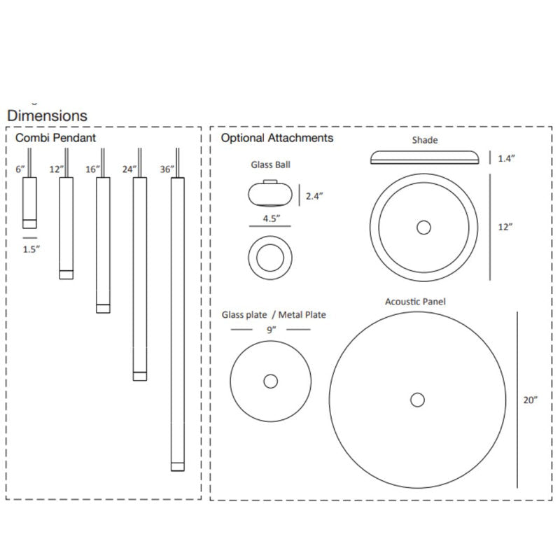 Combi 7 - Light LED Pendant