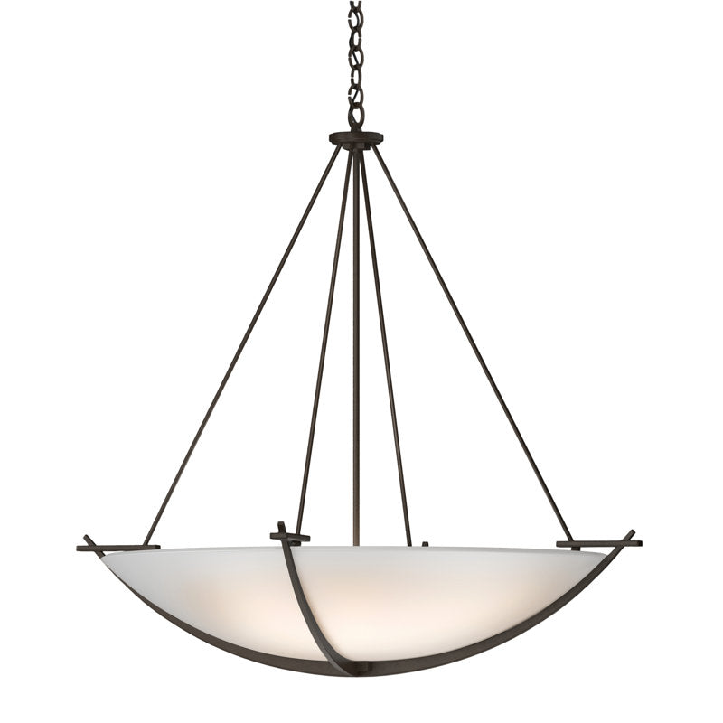 Compass 3 - Light Unique / Statement Bowl Pendant