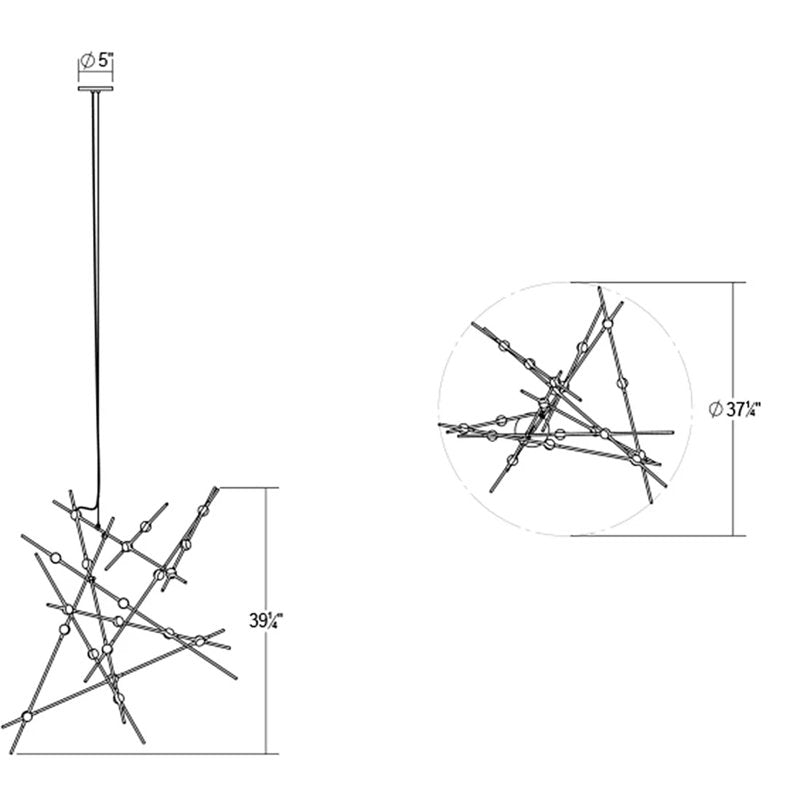 Constellation 20 - Light LED Chandelier