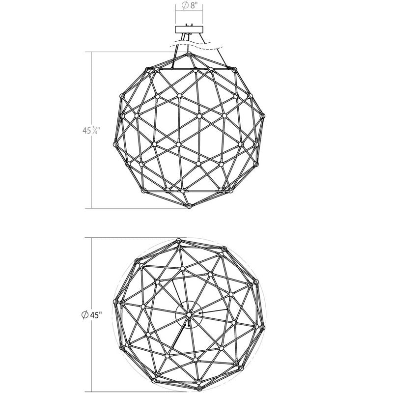 Constellation 40 - Light LED Chandelier