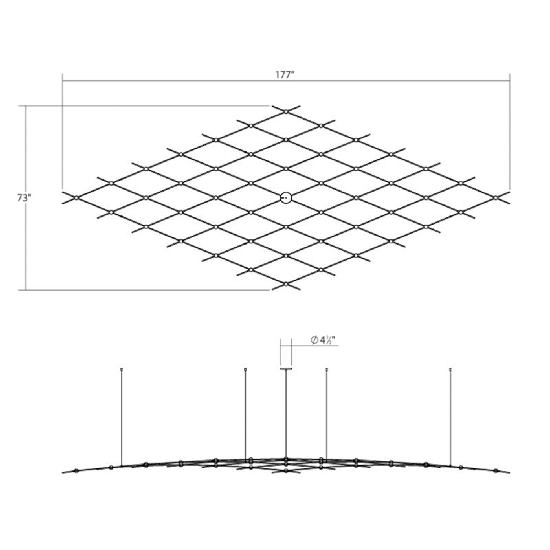 Constellation 49 - Light LED Chandelier