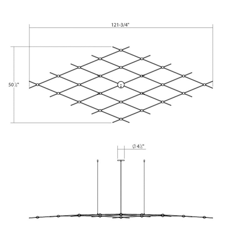 Constellation Aquarius 25 - Light LED Chandelier