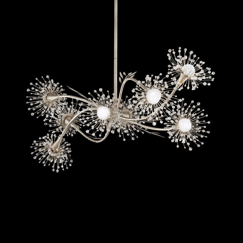 Coquette 8 Light Crystal LED Linear Pendant