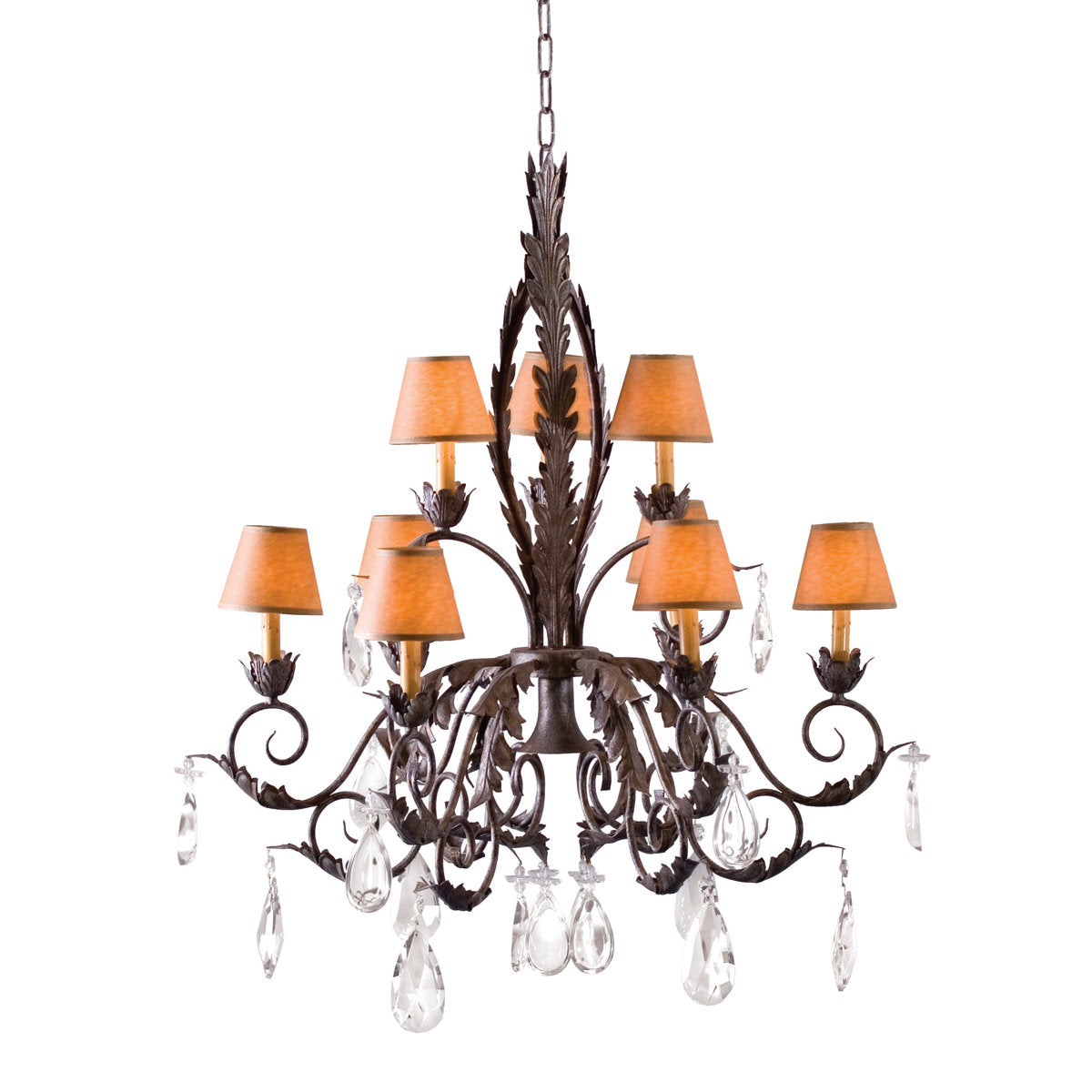 Country French 10 - Light Chandelier
