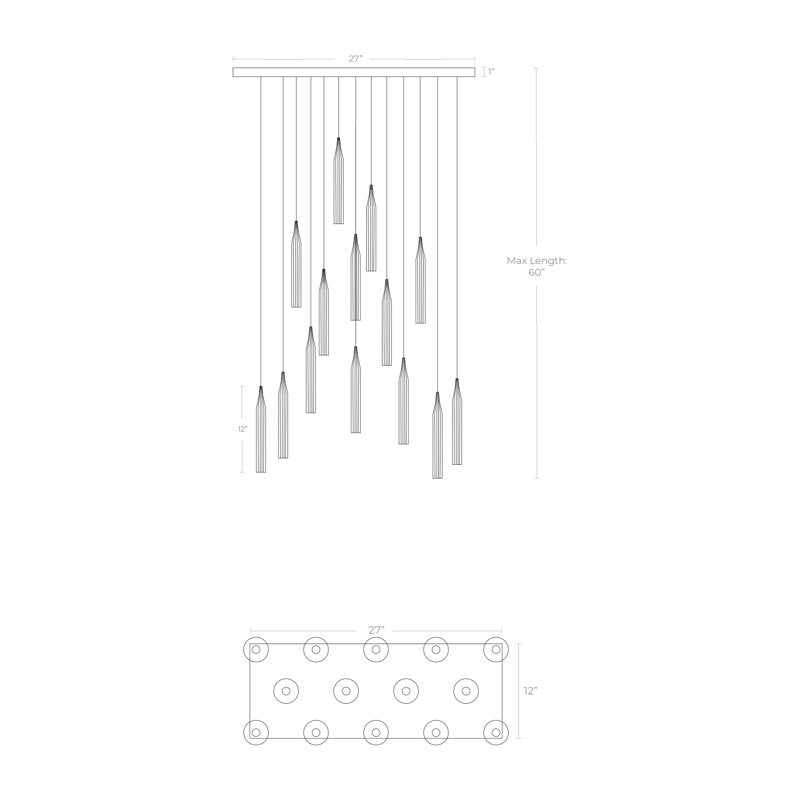 Cristalli 14 Pendant Lights
