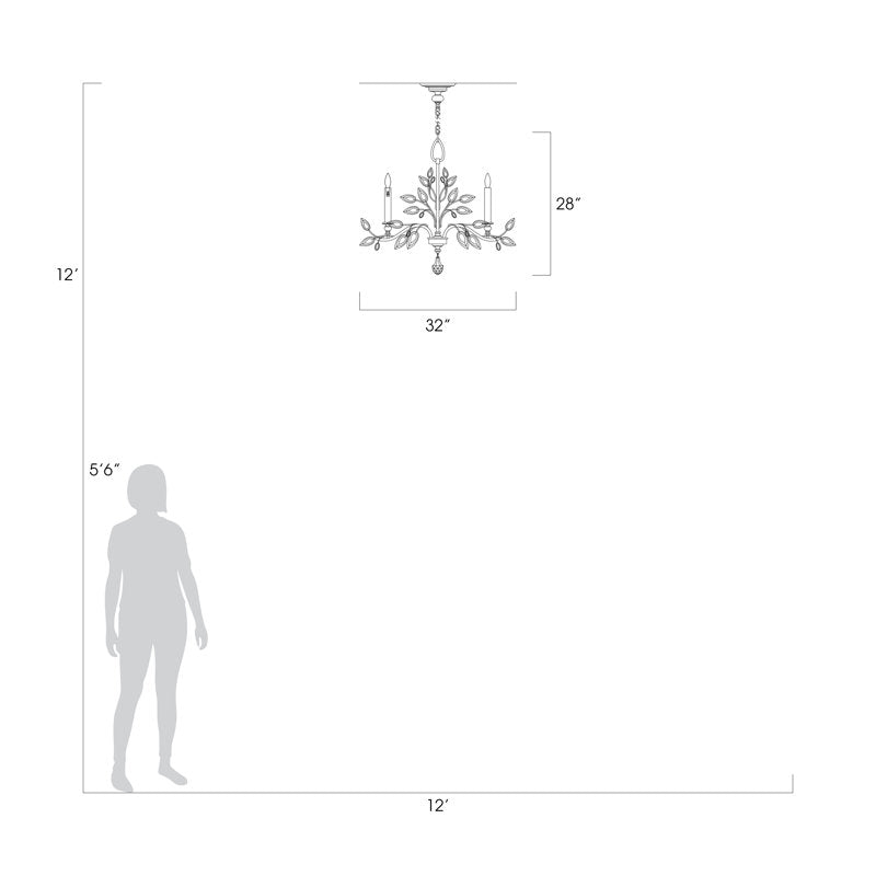 Crystal 5 - Light Chandelier