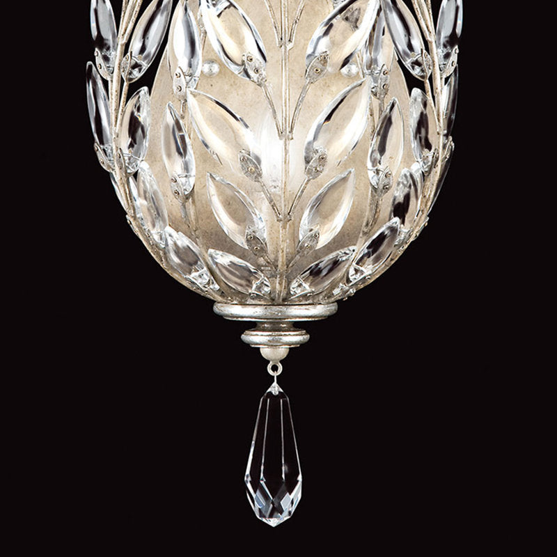 Crystal Laurel 1 - Light Flush Mounted Sconce