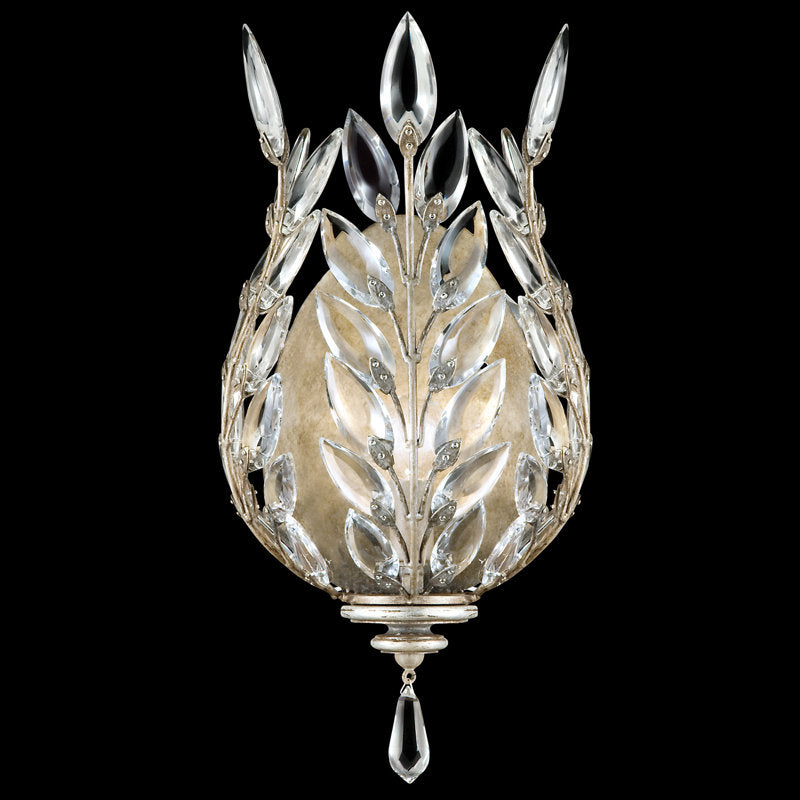 Crystal Laurel 1 - Light Flush Mounted Sconce