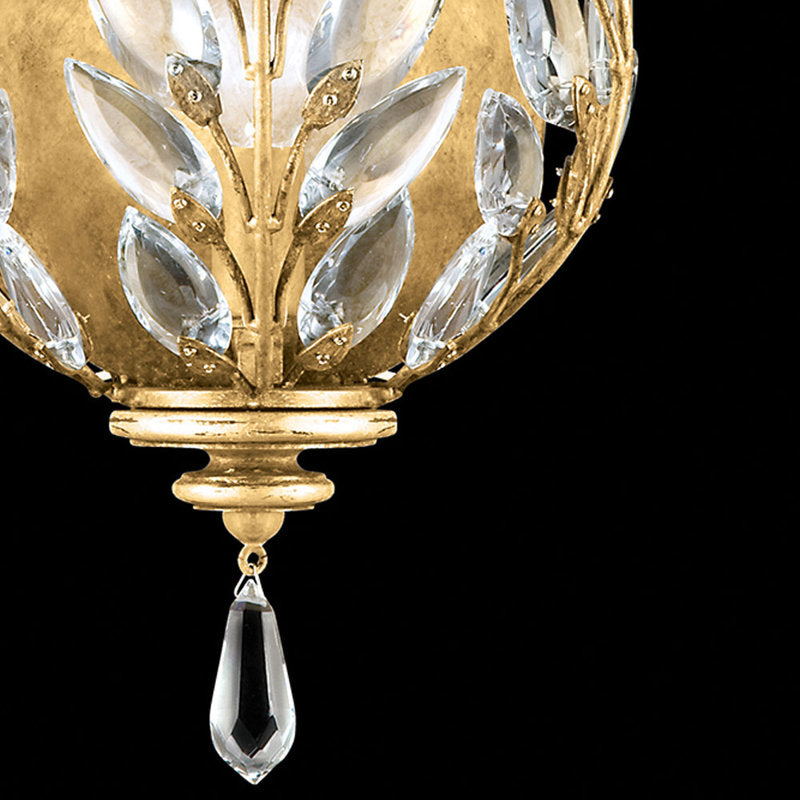 Crystal Laurel 1 - Light Flush Mounted Sconce