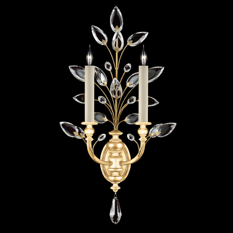 Crystal Laurel 2 - Light Candle Wall Light