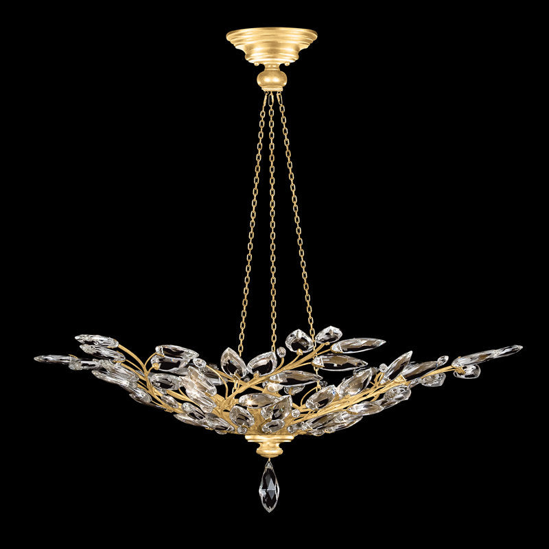 Crystal Laurel 35" Round Pendant