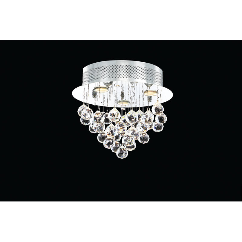 Crystal Rain 3 - Light Flush Mount